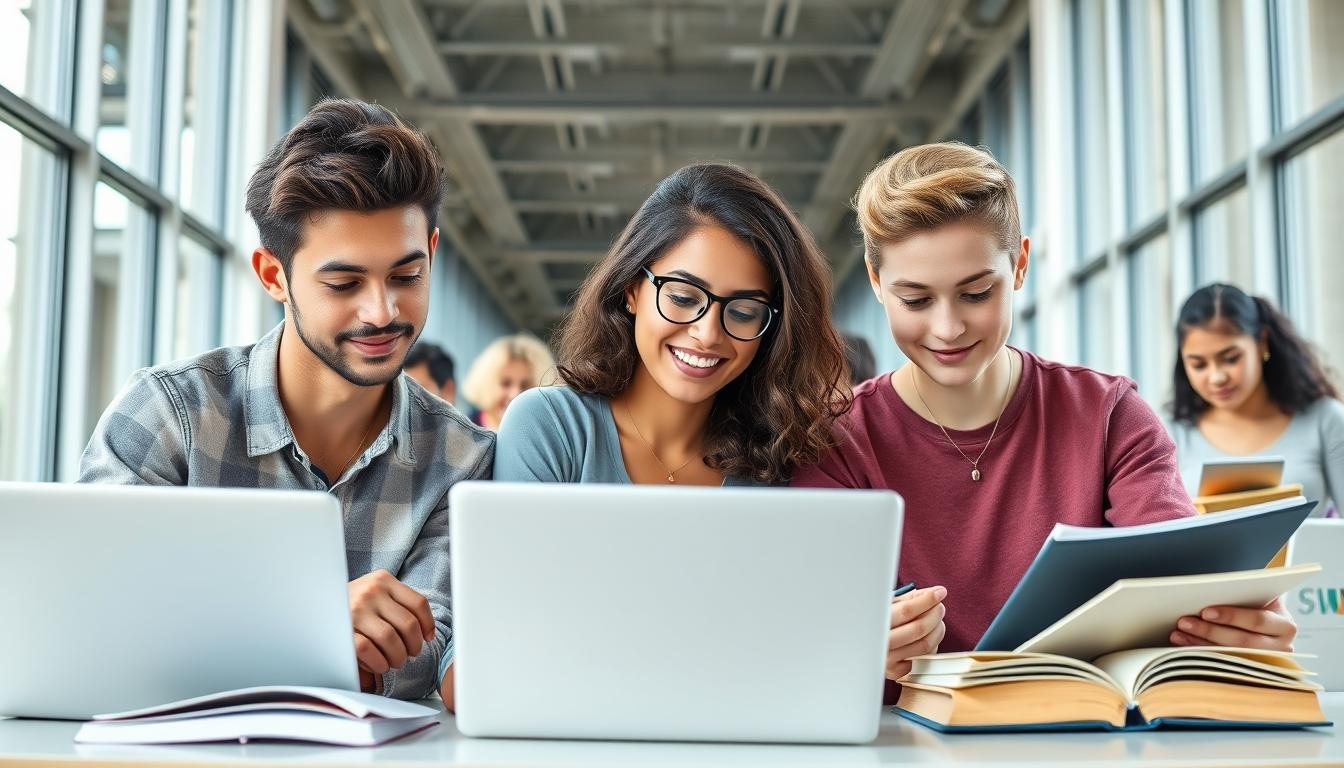 Digital learning platform with online study materials